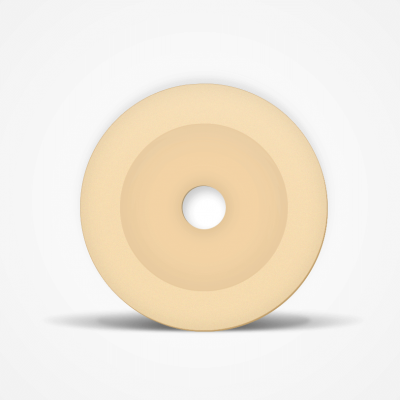 Бял - Керамичен шмиргелов диск - Форма 1 (скосена)