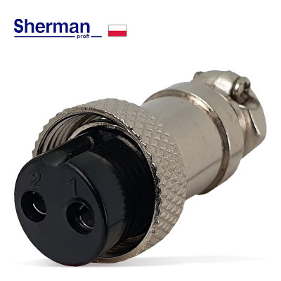 Контролна букса GX-16 2-пинов женска