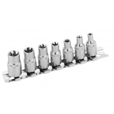 Комплект вложки 1/4" шестостен, къси sw4-13, 7части Retta