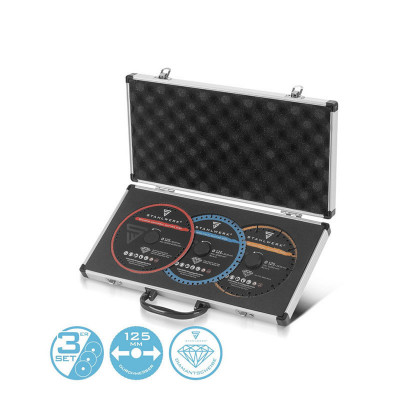 STAHLWERK Комплект диамантени режещи дискове 125 x 22,23 mm от 3 диска