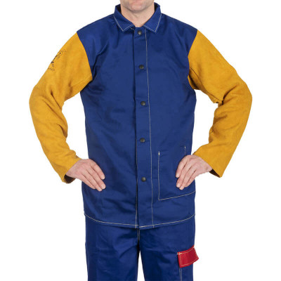 WELDAS Заваръчно яке от памук и кожа Yellowjacket®