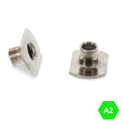 Гладка неръждаема гайка за точково заваряване А2