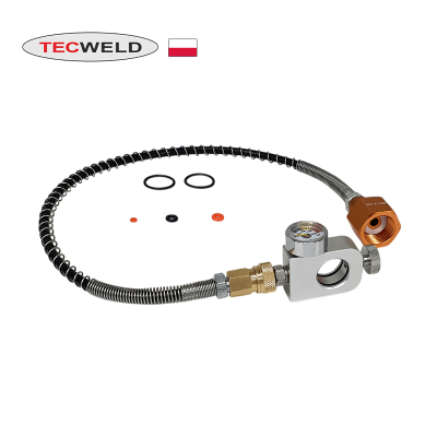 TECWELD Маркуч за самостоятелно пълнене на бутилки/капсули Sodastream Pink + комплект резервни уплътнения