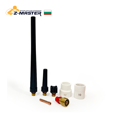 Комплект TIG аксесоари с керамичнa дюзa с цедка #10 и #12 (7 части) за SR-9/20