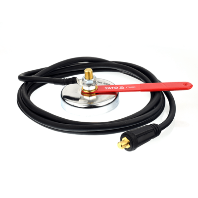 Заземяваща магнитна маса за заваряне YATO, 7 кг, 500А с кабел 35 мм2