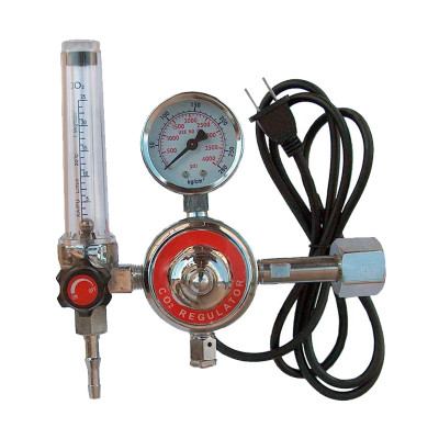 Редуцир вентил CH-258 за Argon / CO₂ с нагревател и флоуметър