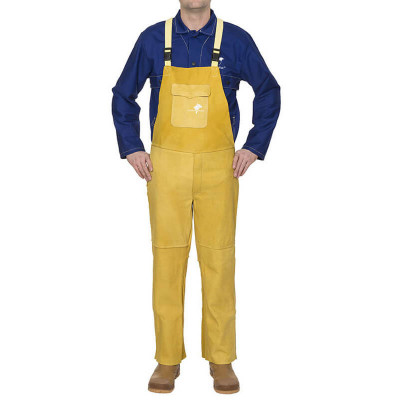 WELDAS Кожен заваръчен гащеризон Golden Brown™ 44-5600