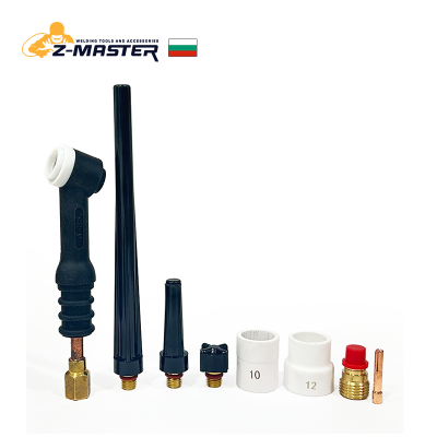 Комплект TIG аксесоари с керамичнa дюзa с цедка #10 и #12 и фиксирана човка (8 части) за SR-9
