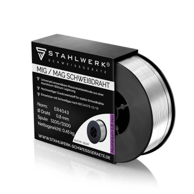 STAHLWERK Алуминиево-силициева МИГ тел ER4043 AlSi5 - Ø 0.8 mm, 0.45 кг