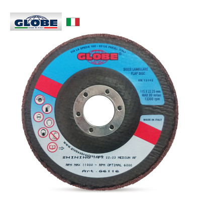 GLOBE „SHINING“ Диск за шлайфане/полиране Inox Medium, 115 x 22.23 mm