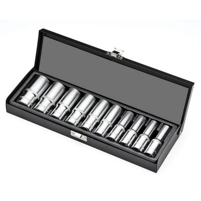 Комплект вложки 1/2" удължени, дванадесетостен, 10 части Retta