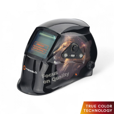 TYSWELD Автоматично затъмняваща заваръчна маска ADF-400H BLACK LION 201H