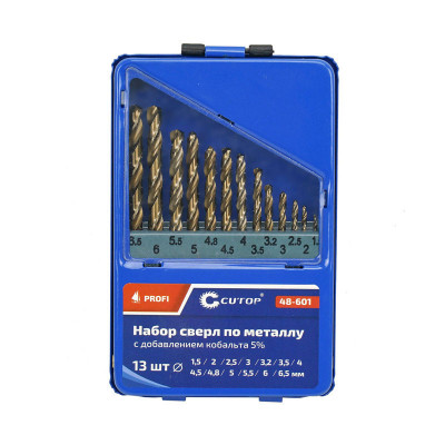 Комплект свредла за метал с 5% кобалт, Cutop Profi