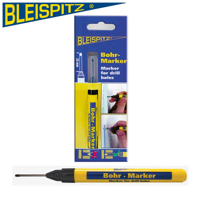BLEISPITZ Маркер за маркиране на отвори и труднодостъпни зони, черен, блистер