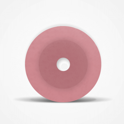 Розов - Керамичен шмиргелов диск - Форма 1 (скосена)