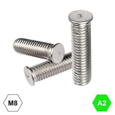 Болт за заваряване DIN 32501 A2 - M8