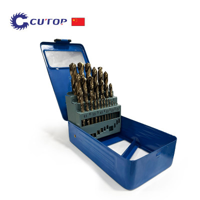 Комплект свредла за метал с 5% кобалт в метална кутия, 1-13 мм (през 0.5 мм), 25 части