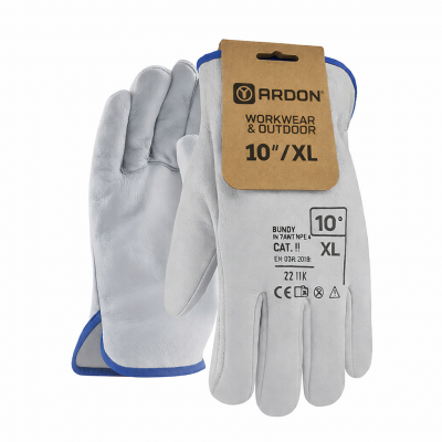 Kожени ръкавици ARDON® BUNDY - с търговски етикет