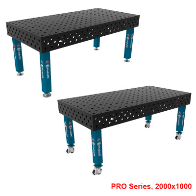 Заваръчна маса GPPH PRO - 2000x1000 mm, отвори Ø28 mm