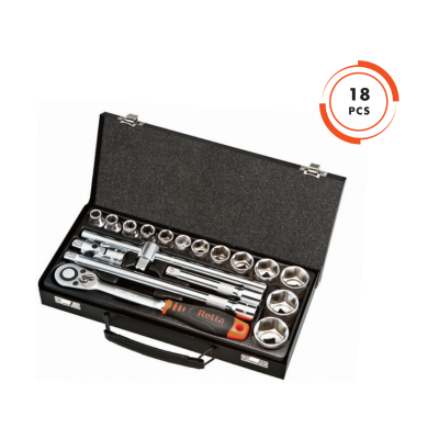 Комплект вложки 1/2"шестостен 18 части Retta