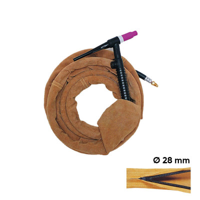 WELDAS Защитно кожено покритие за заваръчни шлангове и маркучи PYTHONrap™, Ø 28 mm