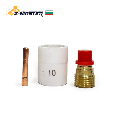 Комплект TIG аксесоари с керамична дюза с цедка #10 (3 части) за SR-9/20