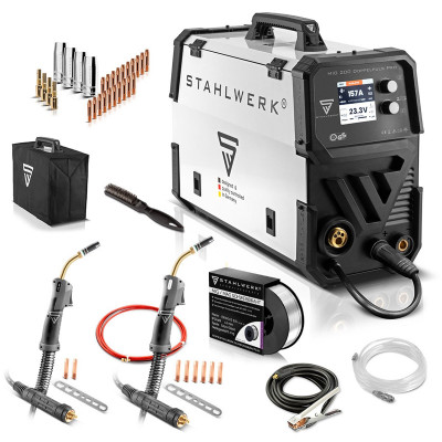 Комбо Заваръчен апарат MIG/MAG 200 Double Pulse Pro STAHLWERK